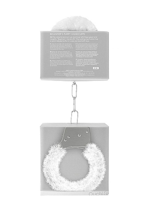 Beginner"s Handcuffs Furry - White Beginner"s Handcuffs Furry - White