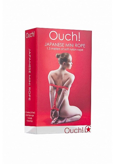 Japanese Mini Rope - 1,5m - Red Japanese Mini Rope - 1,5m - Red