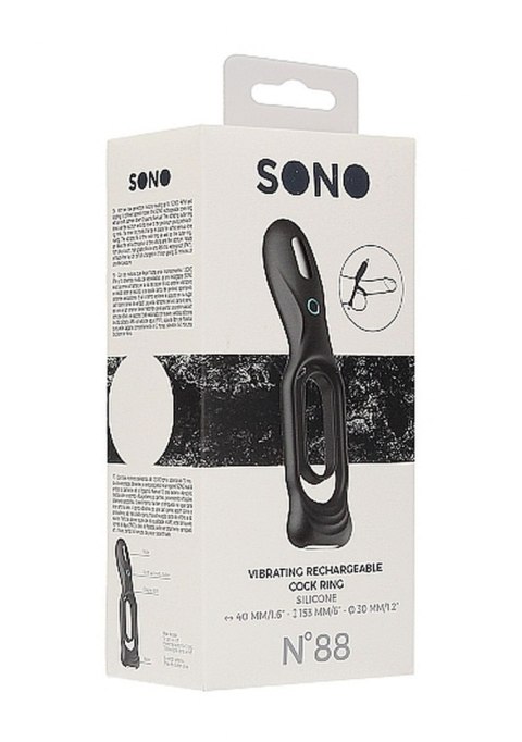 N0. 88 - Vibrating Rechargeable Cock Ring - Black N0. 88 - Vibrating Rechargeable Cock Ring - Black
