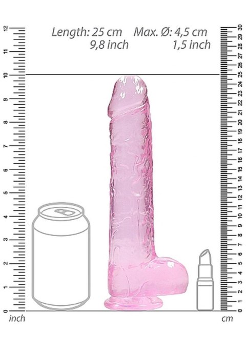 9" / 23 cm Realistic Dildo With Balls - Pink 9" / 23 cm Realistic Dildo With Balls - Pink