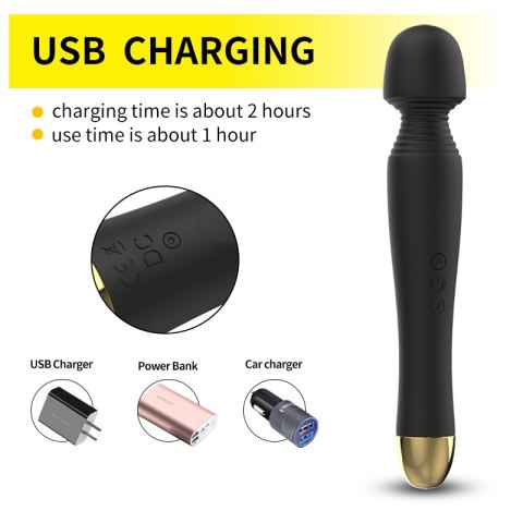 WIBRATOR SEX MASAŻER DO ŁECHTACZKI Black USB 6 Vibration WIBRATOR SEX MASAŻER DO ŁECHTACZKI Black USB 6 Vibration