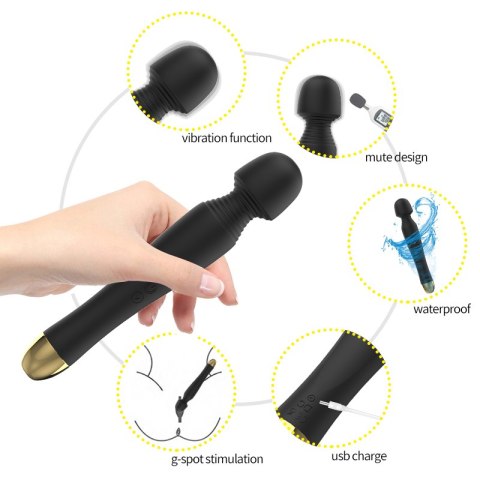 WIBRATOR SEX MASAŻER DO ŁECHTACZKI Black USB 6 Vibration WIBRATOR SEX MASAŻER DO ŁECHTACZKI Black USB 6 Vibration