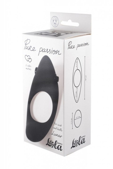 Pierścień-Erection Vibroring Pure Passion Lunar Black Pierścień-Erection Vibroring Pure Passion Lunar Black