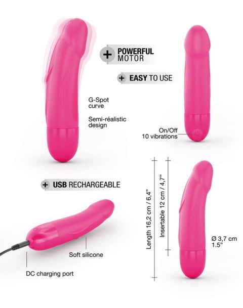WIBRATOR REAL VIBRATION S MAGENTA 2.0 - RECHARGEABLE WIBRATOR REAL VIBRATION S MAGENTA 2.0 - RECHARGEABLE
