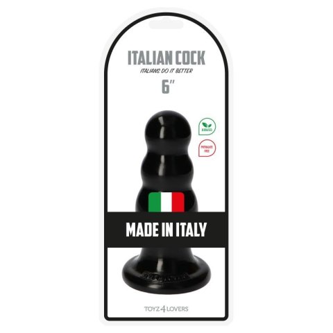 Dildo-Italian Cock 6"Black Dildo-Italian Cock 6"Black
