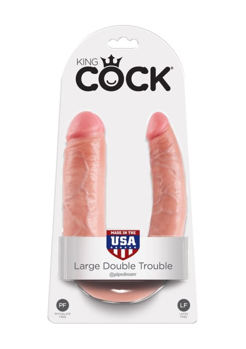 PODWÓJNE DILDO COCK DOUBLE TROUBLE L FLESH PODWÓJNE DILDO COCK DOUBLE TROUBLE L FLESH