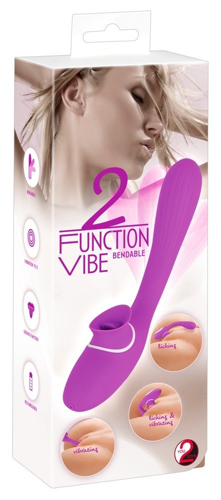 WIBRATOR STYMULATOR ŁECHTACZKI 2 Function bendable Vibe