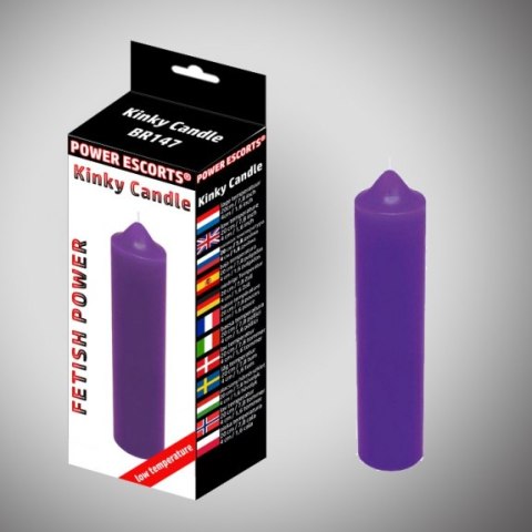 Kinky candle purple low temperature candle 20 cm