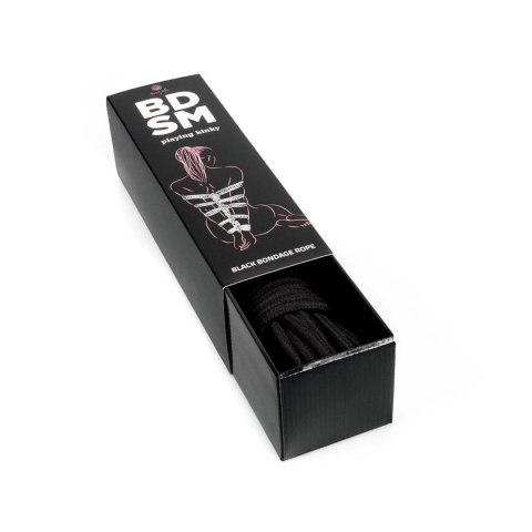 Wiązania-Black Bondage Rope BDSM Wiązania-Black Bondage Rope BDSM