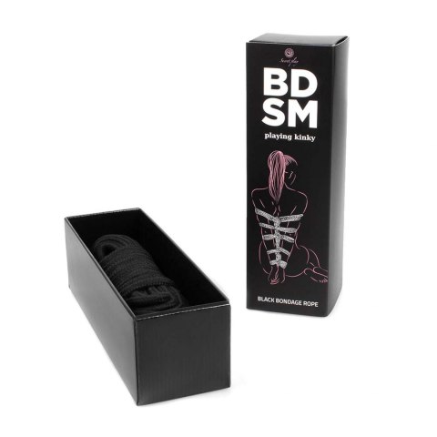 Wiązania-Black Bondage Rope BDSM Wiązania-Black Bondage Rope BDSM