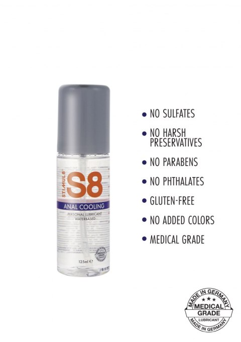 Żel-S8 Cooling WB Anal Lube 125ml Żel-S8 Cooling WB Anal Lube 125ml