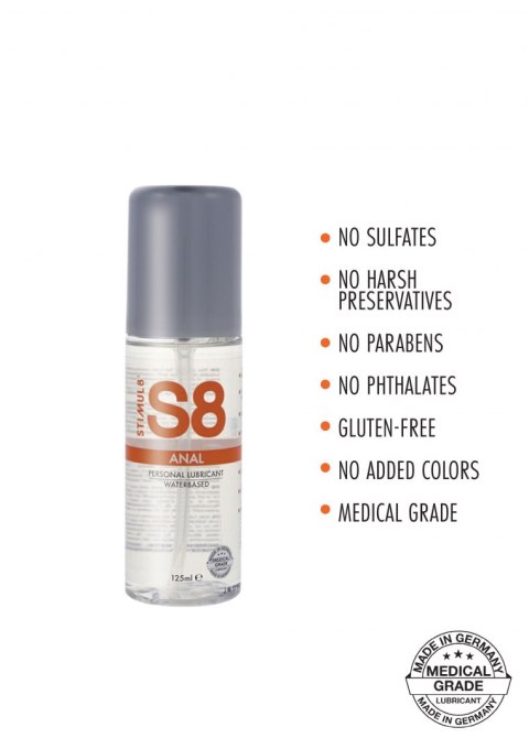 Żel-S8 WB Anal Lube 125ml Żel-S8 WB Anal Lube 125ml