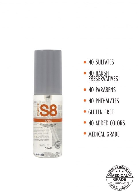 Żel-S8 WB Anal Lube 50ml Żel-S8 WB Anal Lube 50ml