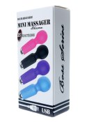 Stymulator-Rechargeable Mini Masager USB 20 Functions - Black