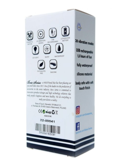 Stymulator-Rechargeable Mini Masager USB 20 Functions - Black Stymulator-Rechargeable Mini Masager USB 20 Functions - Black
