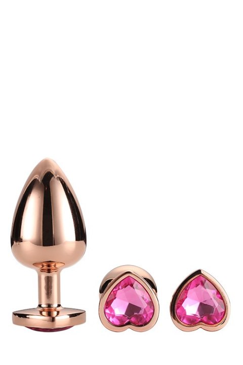 GLEAMING LOVE ROSE GOLD PLUG SET GLEAMING LOVE ROSE GOLD PLUG SET