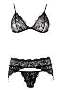 Lace Suspender Set L