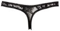 Crotchless String black S