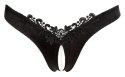 G-String Pearls black L