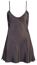 Satin Chemise Black M