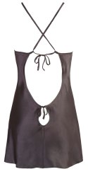 Satin Chemise Black M