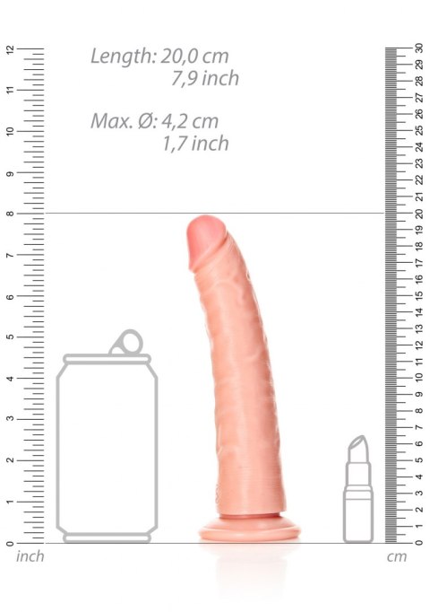 Slim Realistic Dildo with Suction Cup - 7""/ 18 cm Slim Realistic Dildo with Suction Cup - 7""/ 18 cm