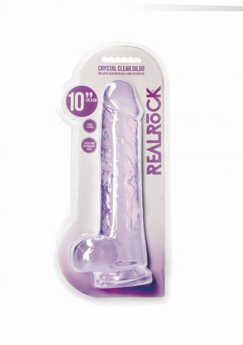 Realistic Dildo with Balls - 10""/ 25,4 cm