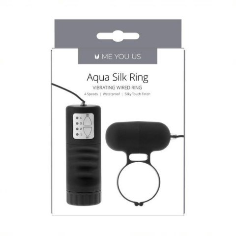 Pierścień- Me You Us Aqua Silks Cock Ring Black Pierścień- Me You Us Aqua Silks Cock Ring Black