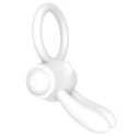 Power Clit Silicone Cockring White