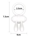 Power Clit Silicone Cockring White