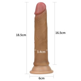 7'' Dual layered Platinum Silicone Cock