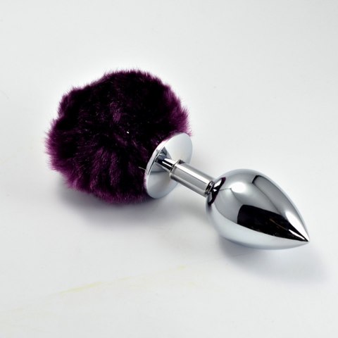 Pompon Metal Plug Small Purple