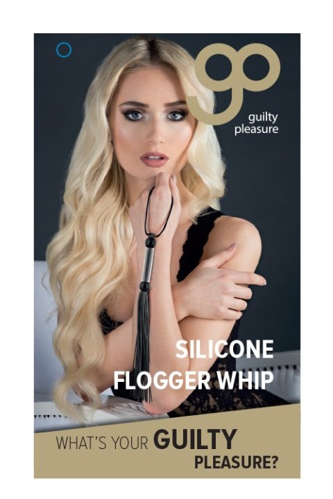 Pejcz-GP SILICONE FLOGGER WHIP BLACK Pejcz-GP SILICONE FLOGGER WHIP BLACK