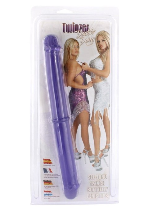 Dildo-TWINZER 12"""" DOUBLE DONG PURPLE Dildo-TWINZER 12"""" DOUBLE DONG PURPLE