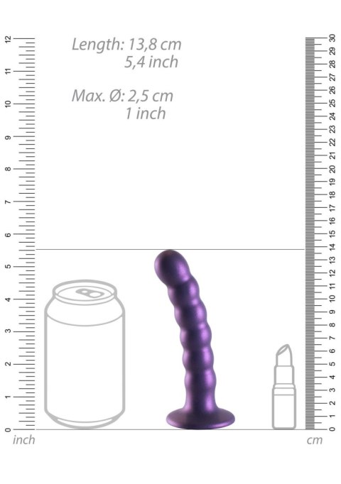 Beaded Silicone G-Spot Dildo - 5'' / 13 cm Beaded Silicone G-Spot Dildo - 5'' / 13 cm