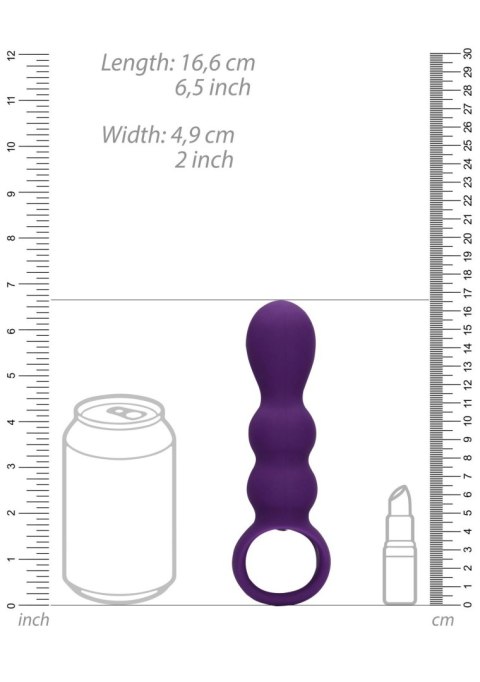 Teardrop Shaped Anal Vibrator - Clear Purple Teardrop Shaped Anal Vibrator - Clear Purple