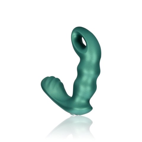 Beaded Vibrating Prostate Massager with Remote Control - Metallic Green Beaded Vibrating Prostate Massager with Remote Control - Metallic Green