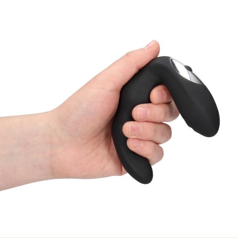Bent Vibrating Prostate Massager with Remote Control - Black Bent Vibrating Prostate Massager with Remote Control - Black