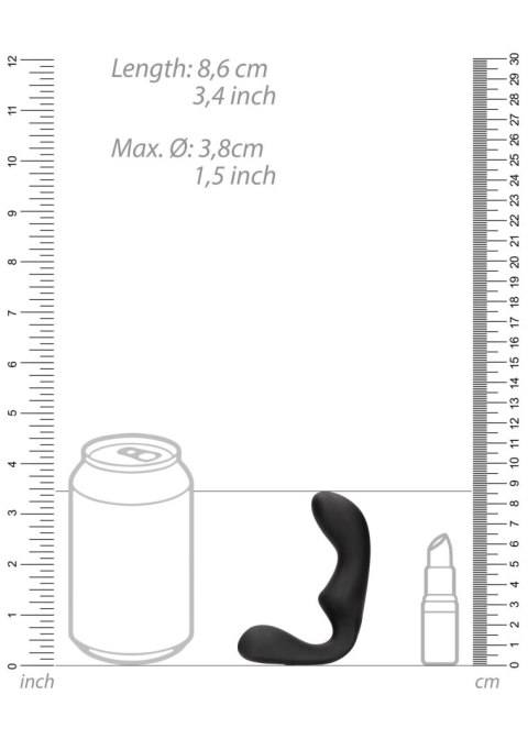 Pointed Vibrating Prostate Massager with Remote Control - Black Pointed Vibrating Prostate Massager with Remote Control - Black