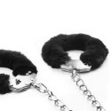 KAJDANKI FLUFFY LEG CUFFS CZARNE 24-0049