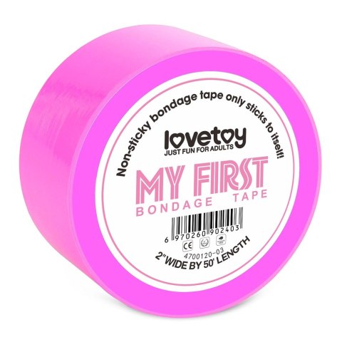 TAŚMA MY FIRST NON STICKY BONDAGE TAPE PINK 24-0190