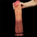 DILDO 12'' DUAL LAYERED PLATINUM SILICONE COCK 24-0145