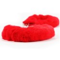 KAJDANKI FLUFFY HAND CUFFS CZERWONE 24-0048