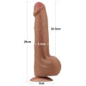 11.5'' KING SIZED SLIDING SKIN DUAL LAYER DONG 24-0341