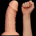 Grube DILDOdamskie z przyssawka REALISTIC CURVED DILDO