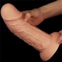 Grube DILDOdamskie z przyssawka REALISTIC CURVED DILDO