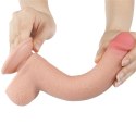 DILDO 9'' SLIDING SKIN DUAL LAYER DONG FLESH 24-0375