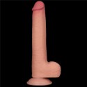 DILDO 9'' SLIDING SKIN DUAL LAYER DONG FLESH 24-0375