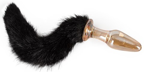 KOREK ANALNY GLASS PLUG WITH TAIL 13-0757 KOREK ANALNY GLASS PLUG WITH TAIL 13-0757