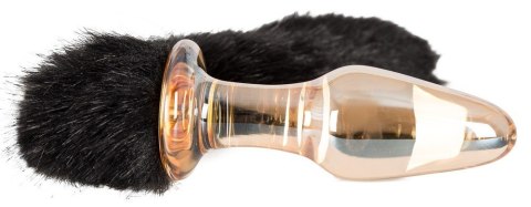 KOREK ANALNY GLASS PLUG WITH TAIL 13-0757 KOREK ANALNY GLASS PLUG WITH TAIL 13-0757